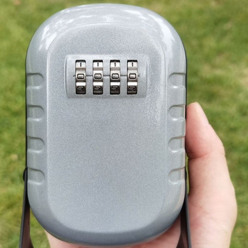 Home Security Key Box - 壁掛け金属製キーボックス屋外パスワードロック安全な盗難防止キー保管容器家庭用オフィス倉庫工場用