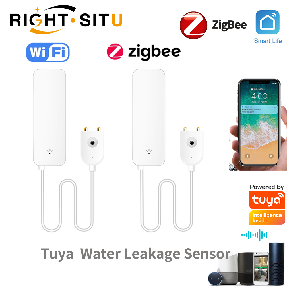 Home Security Tools - Tuya WiFi 漏水センサー、漏水検知器、Smartlife APP 通知アラート、漏水警報ホームセキュリティ水洪水センサー