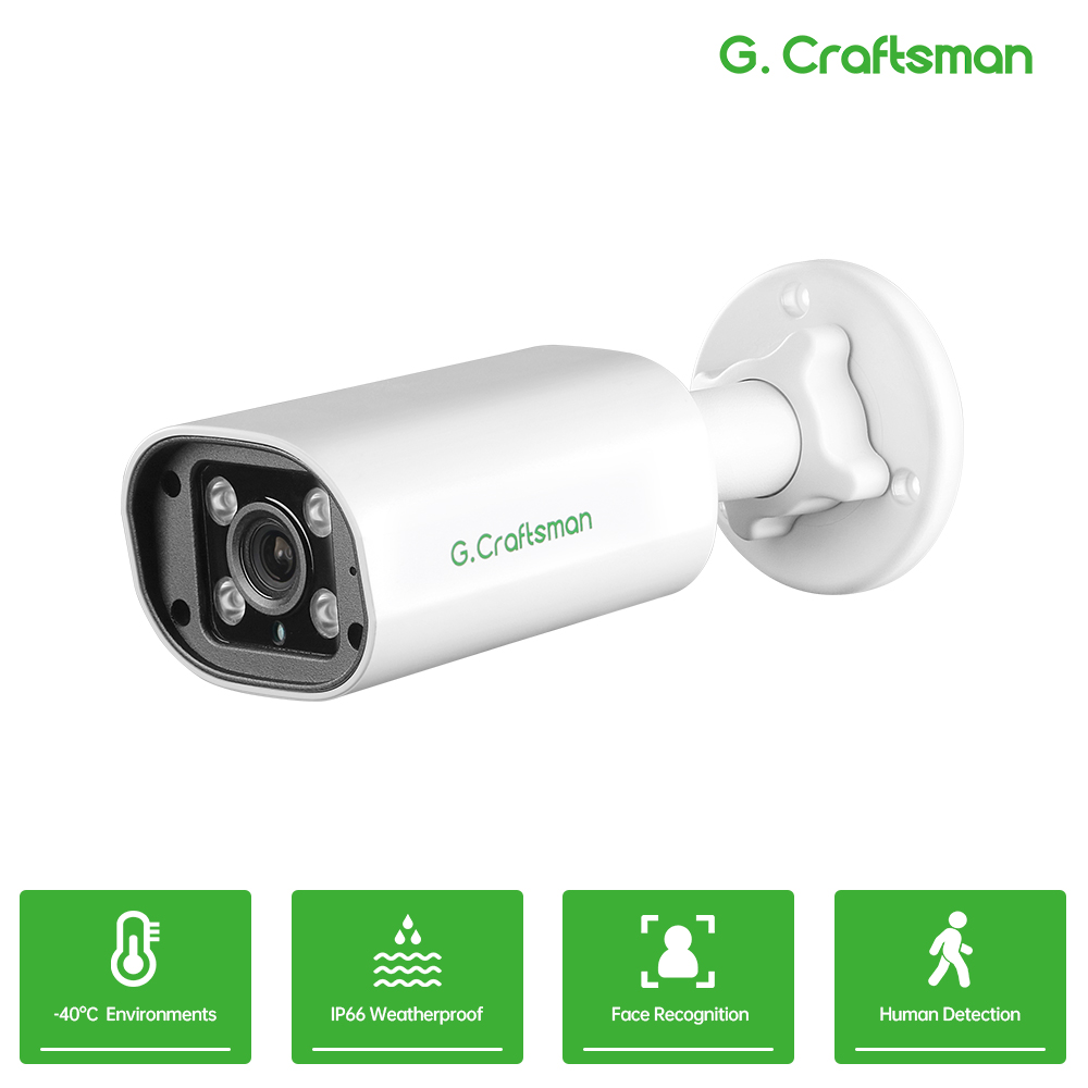 Home Security Cameras - C GC PB 4MP POE IPカメラ、内蔵マイク、モーション/顔検出、ONVIF、IR