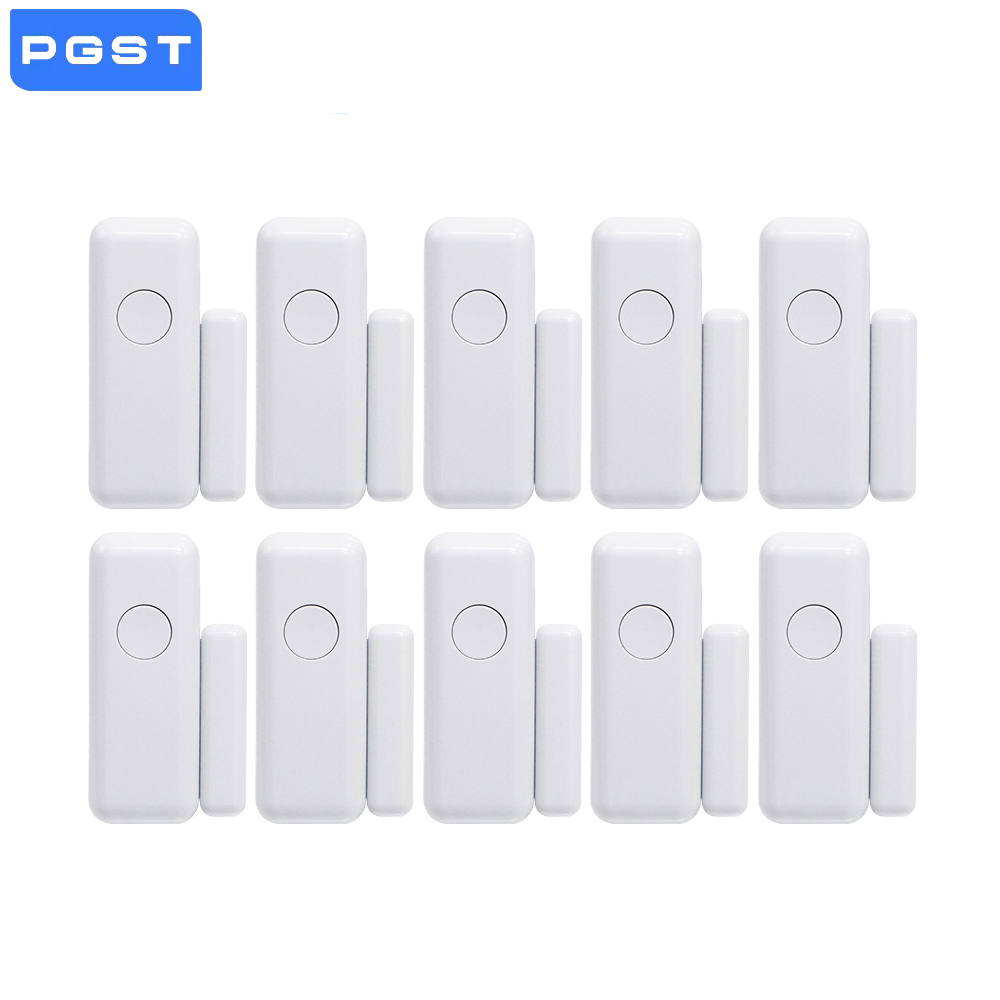 Home Security Equipment - 433mhz ワイヤレス窓ドア磁気警報センサードア検出器スマートホームセキュリティシステム用セキュリティ保護 умный д