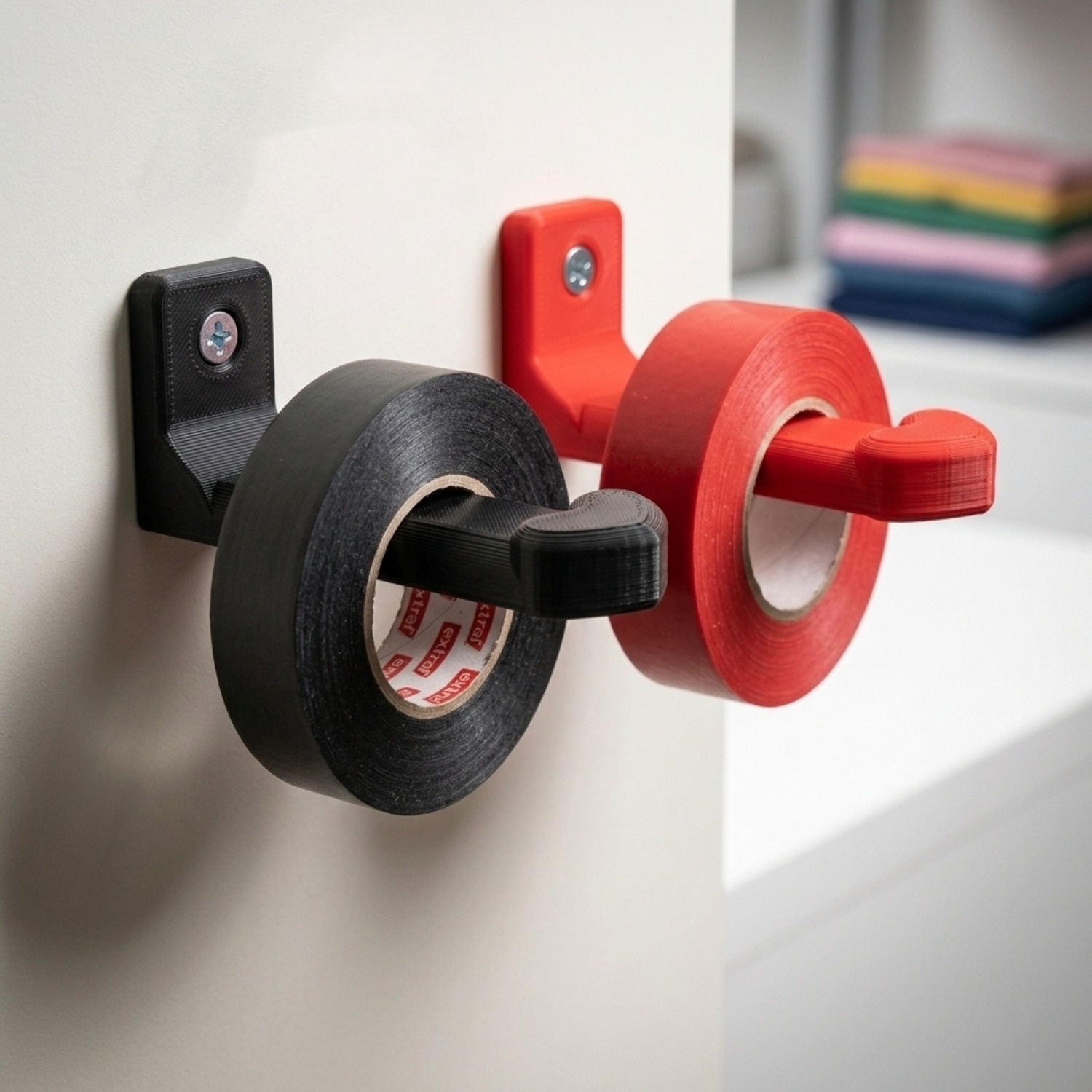 Home Security Providers - ランダムカラーの壁掛けツールラック3点セット、変形しにくい、錆びない、落ちない、重い物を安全に固定、取り付け簡単、様々な壁面に対応、家庭保管に欠かせないフック