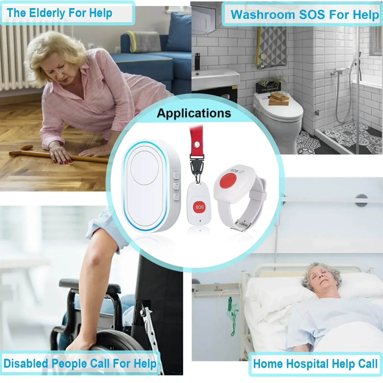 Topvico ワイヤレス介護者用ポケットベル SOS 緊急 - Home Security Equipment のレビューと価格