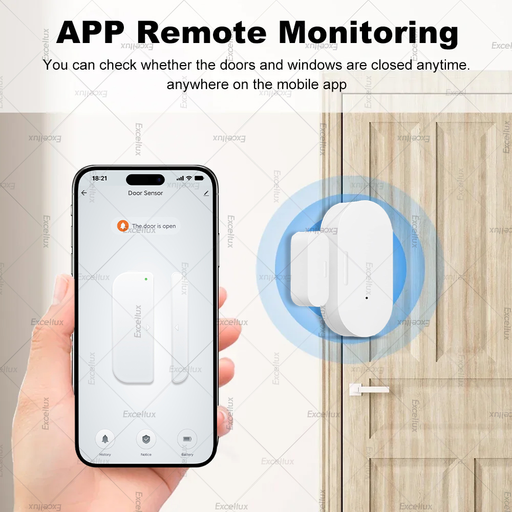 Zigbee 3.0 ドア窓センサー輝度/振動センサースマー - Home Security Tools のレビューと価格