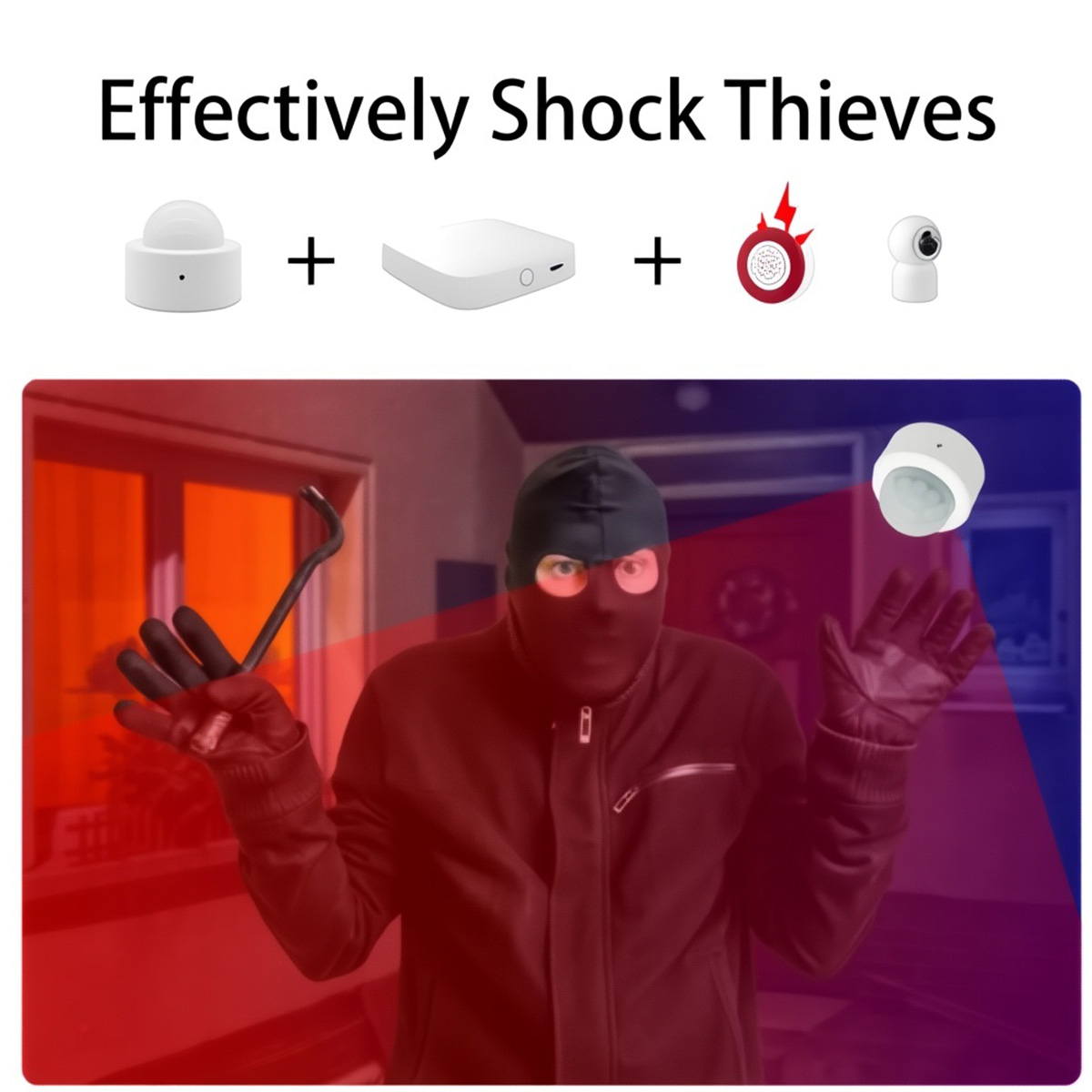 Zigbee PIR モーションセンサー人体赤外線検出器ホー - Home Security Tools のレビューと価格