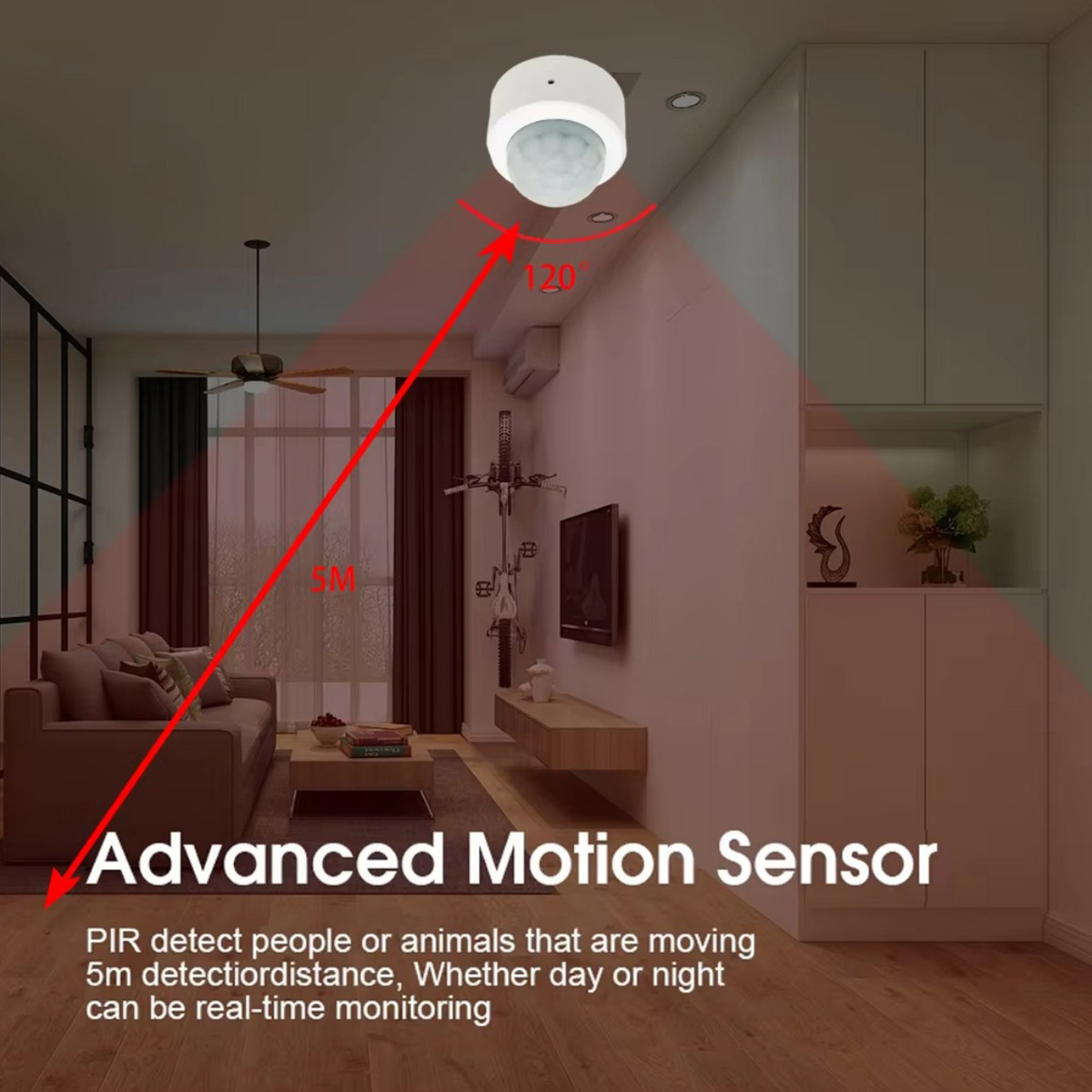 Zigbee PIR モーションセンサー人体赤外線検出器ホー - Home Security Tools のレビューと価格
