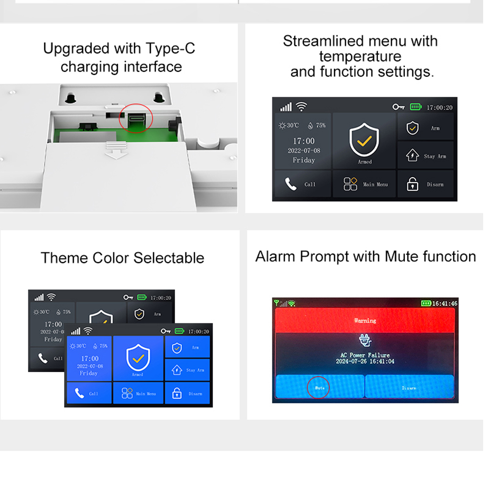 PGST107 4G Tuyaスマートホームアラーム、WiF - Home Security Equipment のレビューと価格