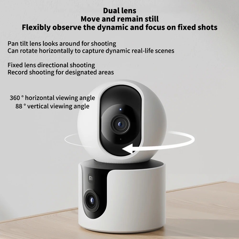Xiaomi C300 スマート カメラ デュアル レンズ  - Home Security Camera Xiaomi Mi 360 のレビューと価格