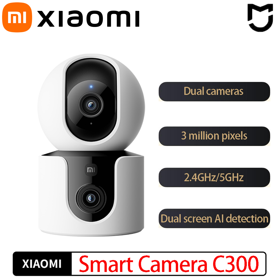 Xiaomi C300 スマートカメラ デュアルレンズ PT - Home Security Camera Xiaomi Mi 360 のレビューと価格