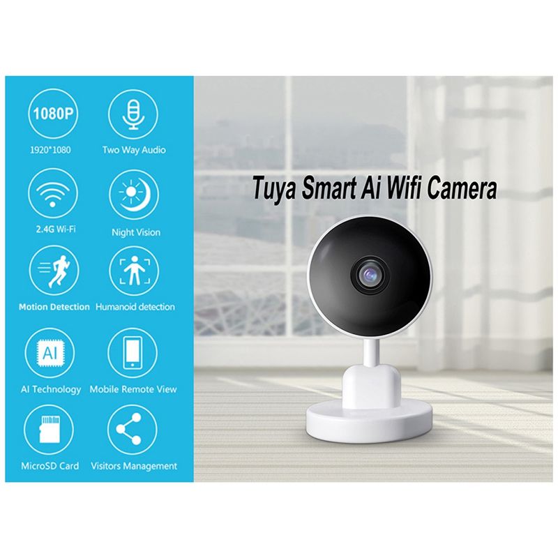 必須の屋内 Wifi Tuya カメラ、ベビーモニター、スマ - Home Security Cameras のレビューと価格