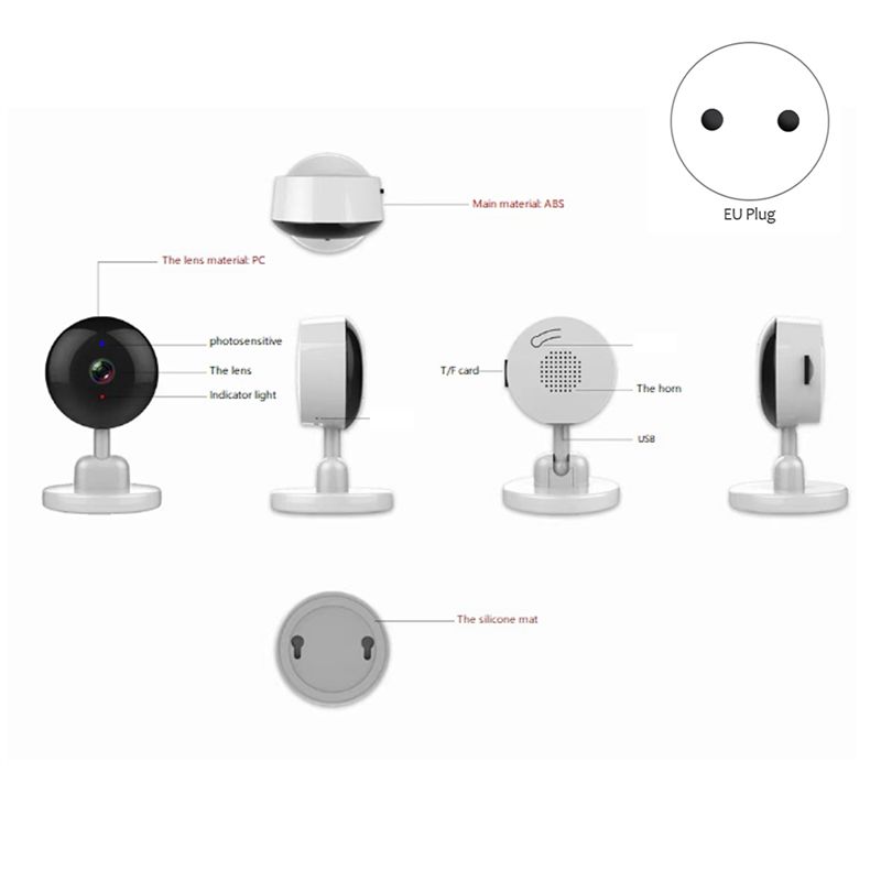 必須の屋内 Wifi Tuya カメラ、ベビーモニター、スマ - Home Security Cameras のレビューと価格