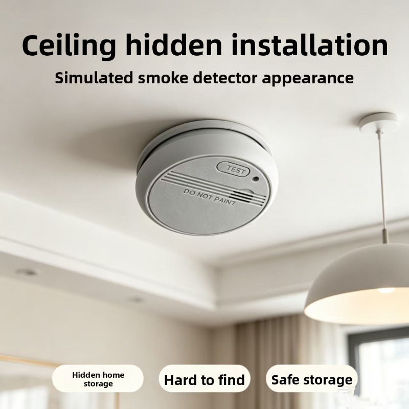 リアルな煙感知器を模した隠し金庫収納ボックス、鍵、現金、ジュ - Home Security Key Box のレビューと価格