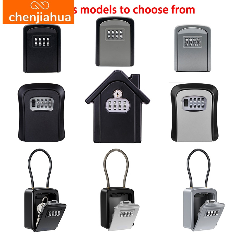 壁掛けキー収納秘密ボックスオーガナイザー 4 桁組み合わせパ - Home Security Key Box のレビューと価格