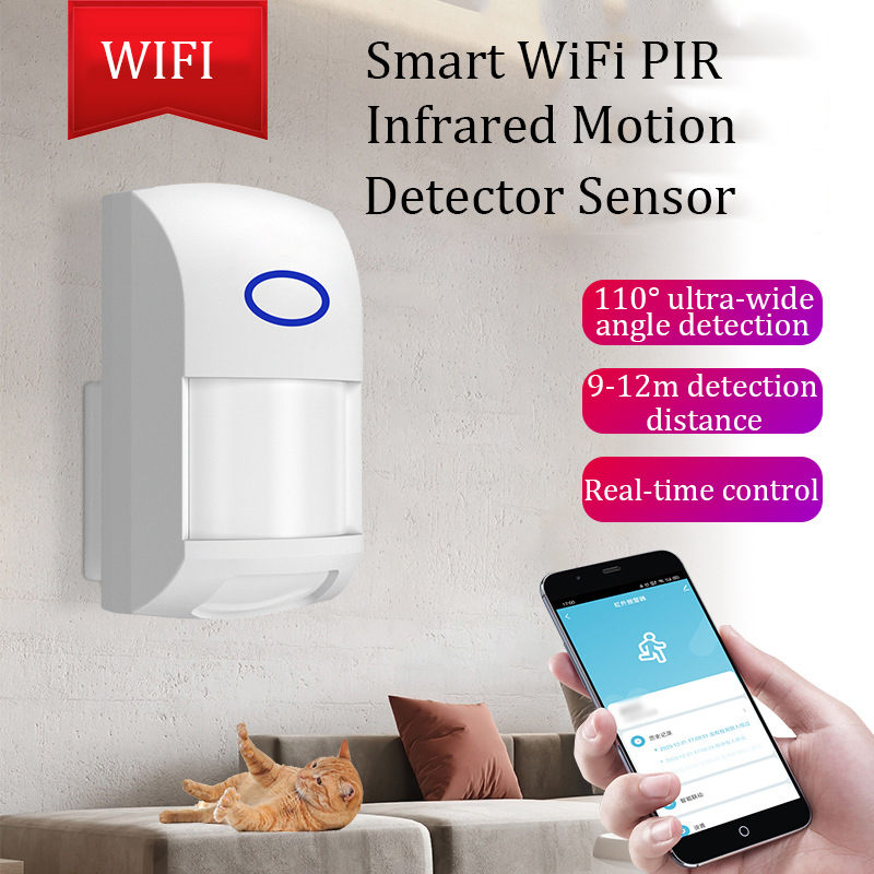 スマート Tuya PIR モーションセンサー WIFI 赤 - Home Security System Installation のレビューと価格