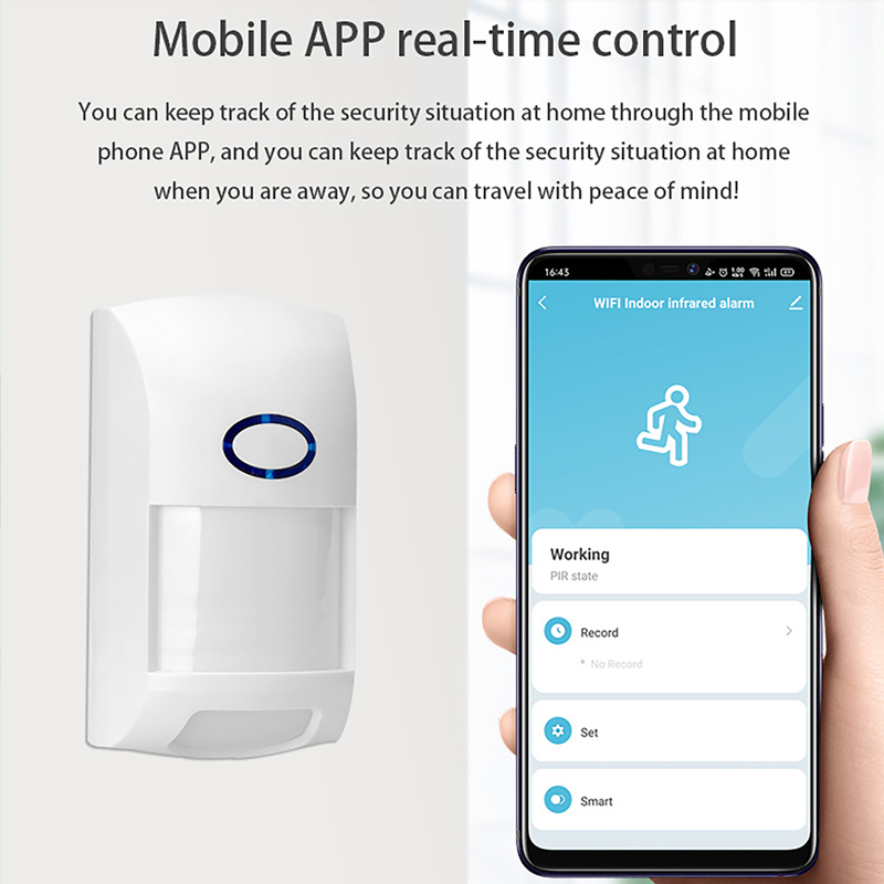 スマート Tuya PIR モーションセンサー WIFI 赤 - Home Security System Installation のレビューと価格