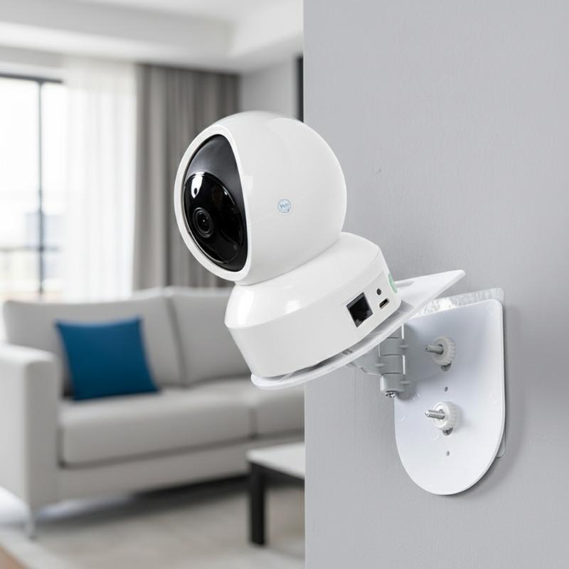 壁掛け式L字型PTZカメラブラケット、接着ベース付き、穴あけ - Home Security Tools のレビューと価格