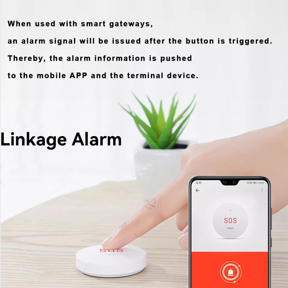 Zigbee-緊急ボタンセキュリティシステム,ワイヤレスホー - Home Security Equipment のレビューと価格