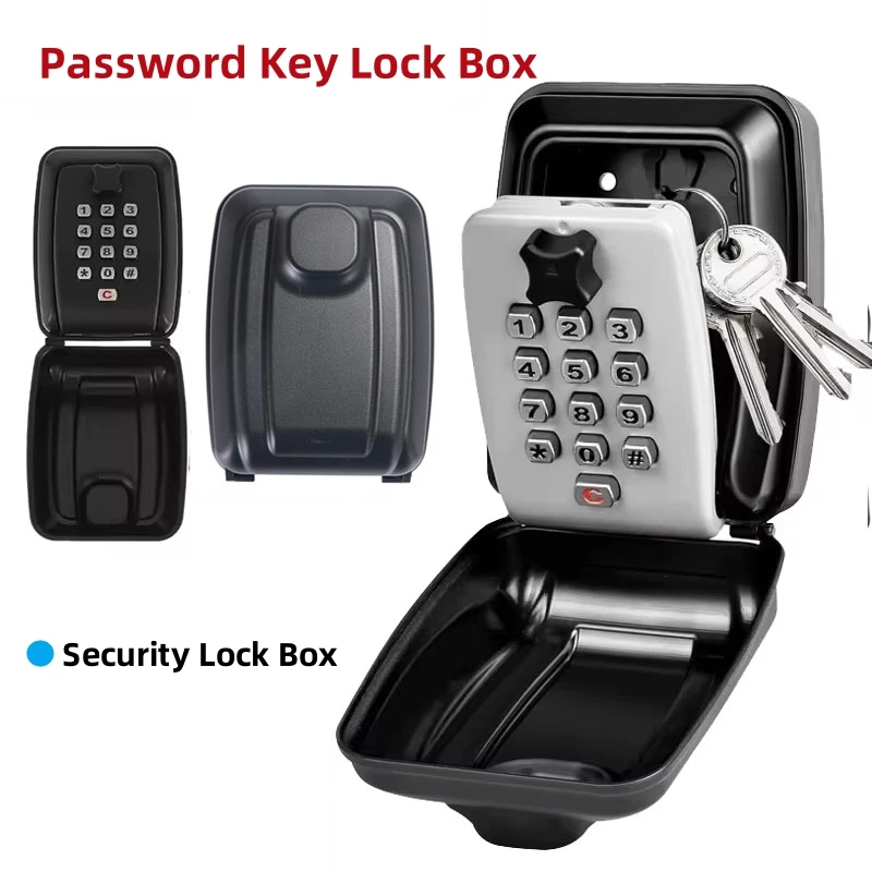 パスワードキーロックボックス 防水壁掛けロック 12桁コンビ - Home Security Key Box のレビューと価格