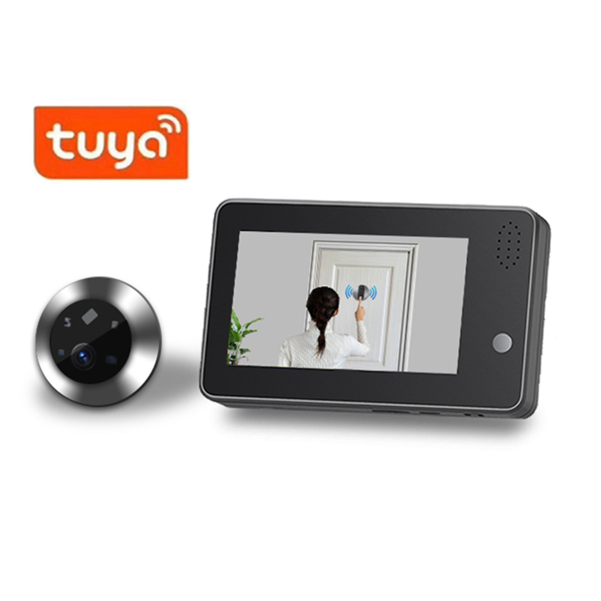 4.3インチTuya Smartlife WiFiドアベルビ - Home Security Indoor Cameras のレビューと価格