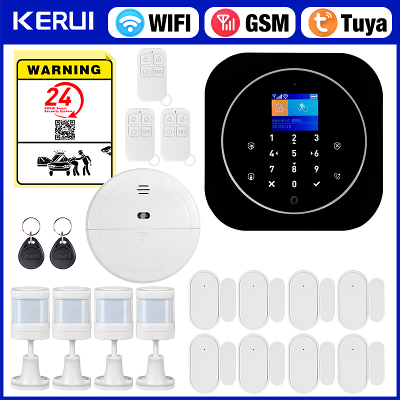 KERUI G12 ワイヤレス Tuya ホーム警報システム - Home Security System Installation のレビューと価格