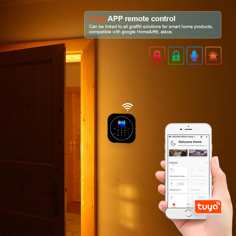 KERUI G12 ワイヤレス Tuya ホーム警報システム - Home Security System Installation のレビューと価格