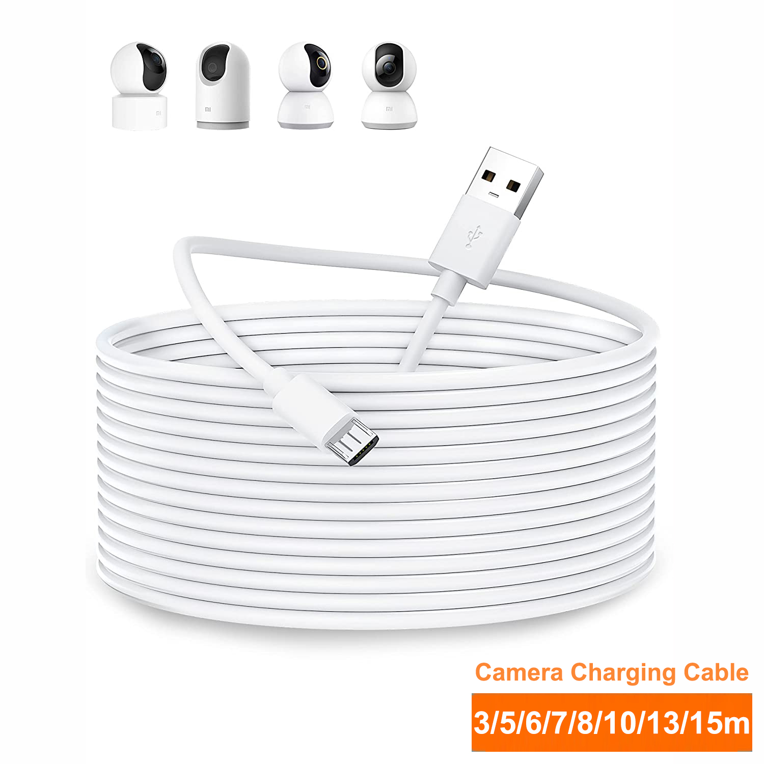 Xiaomi mi 360 ° 用マイクロUSB延長ケーブル - Home Security Camera Xiaomi Mi 360 のレビューと価格