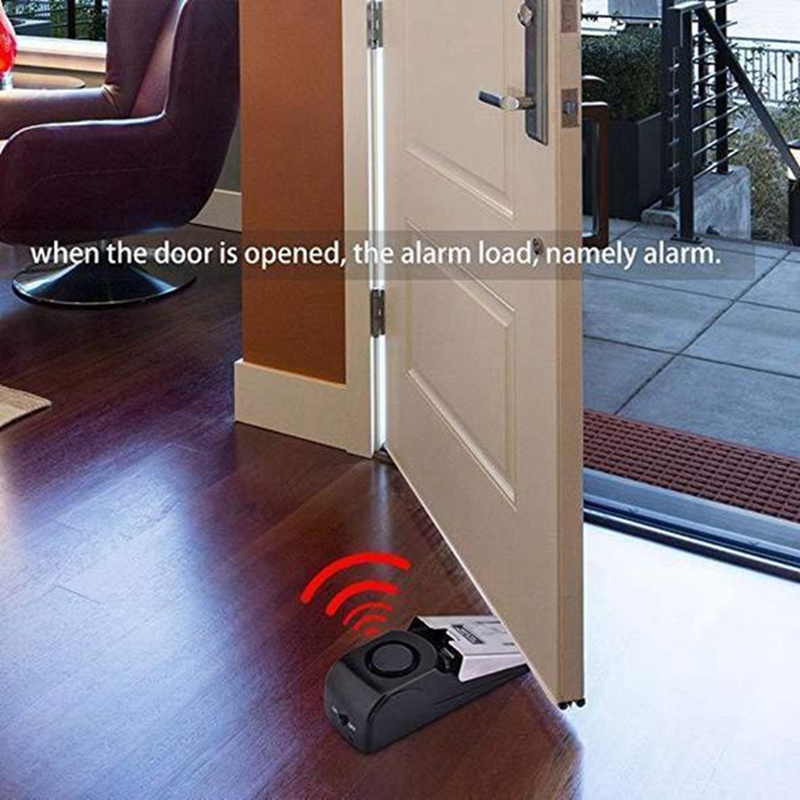 ワイヤレスドアストップアラームロック 125dB 振動センサ - Home Security System Installation のレビューと価格