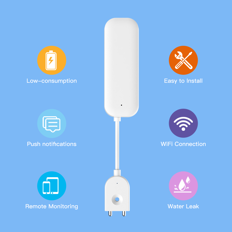 Tuya WiFi ZigBee 水センサー漏れ警報洪水漏水 - Home Security Equipment のレビューと価格
