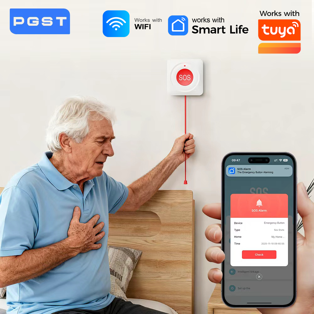 WIFI Zigbee ボタン式 SOS プッシュボタン T - Home Security Devices のレビューと価格