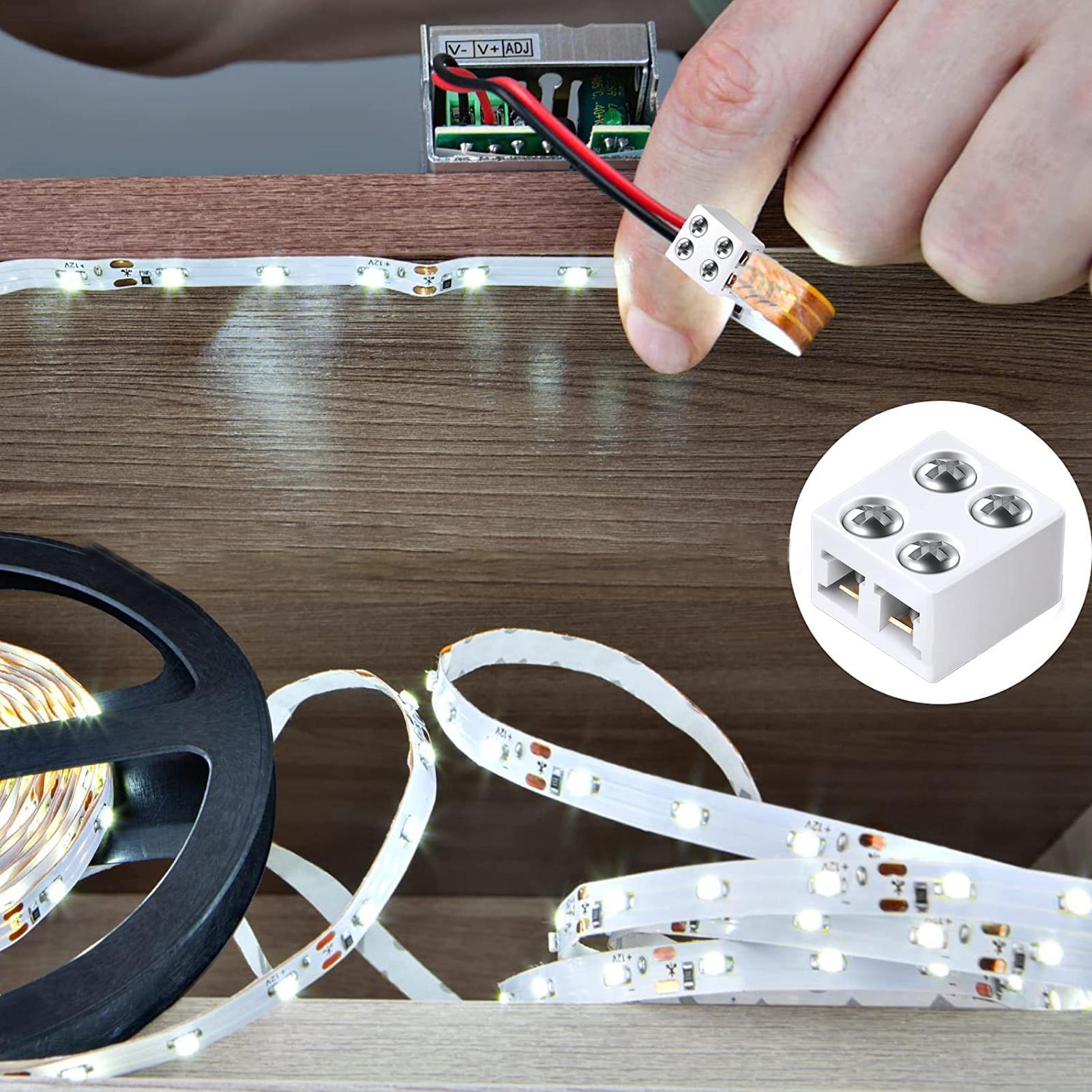 LEDストリップコネクタ 8mm ソルダーレス ストリップラ - Home Security Providers のレビューと価格
