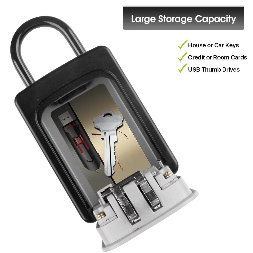 壁掛けキー収納ボックスポータブルキーロックボックス4桁コンビ - Home Security Key Box のレビューと価格