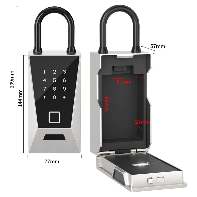 スマートパスワード指紋認証ICカードキーボックスホームセキュ - Home Security Key Box のレビューと価格