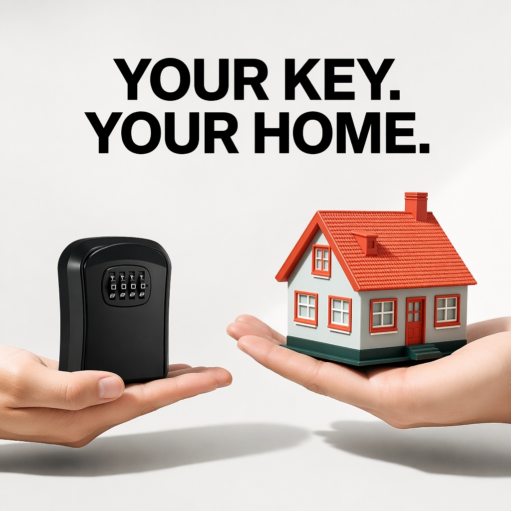 壁掛け防水キー収納ボックス厚みのあるABS盗難防止4桁ロック - Home Security Key Box のレビューと価格