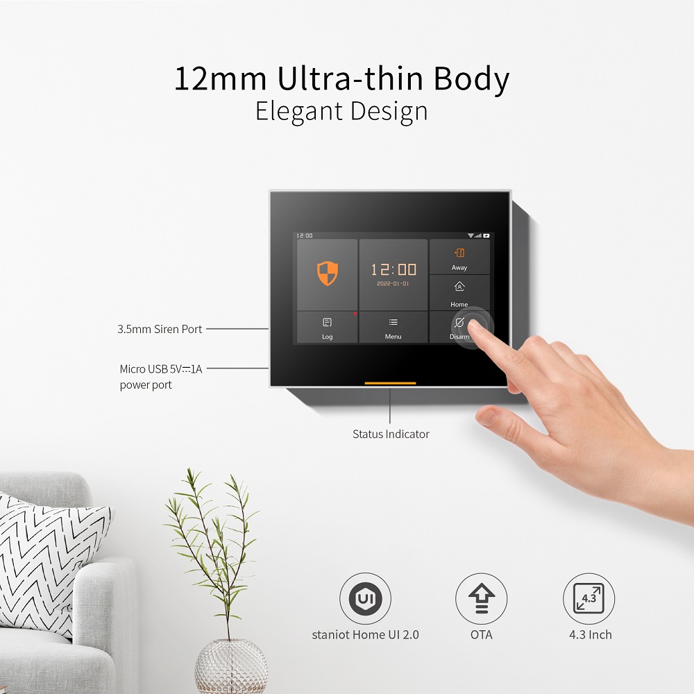 Staniot 433MHz ワイヤレス Wifi 4G ス - Home Security System Installation のレビューと価格