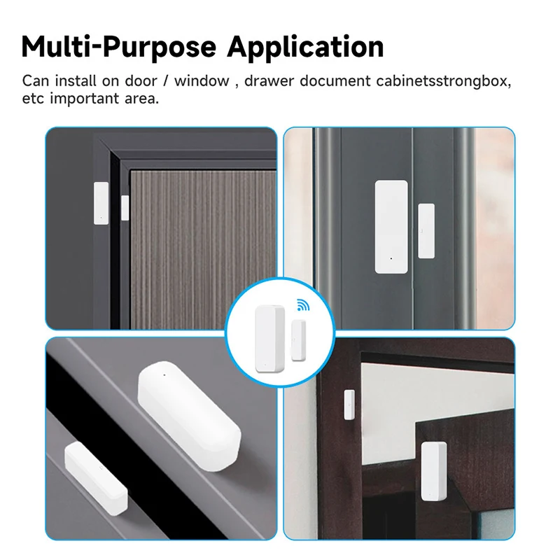 Tuya WiFi スマートドアセンサードア開閉検出器スマー - Home Security Equipment のレビューと価格
